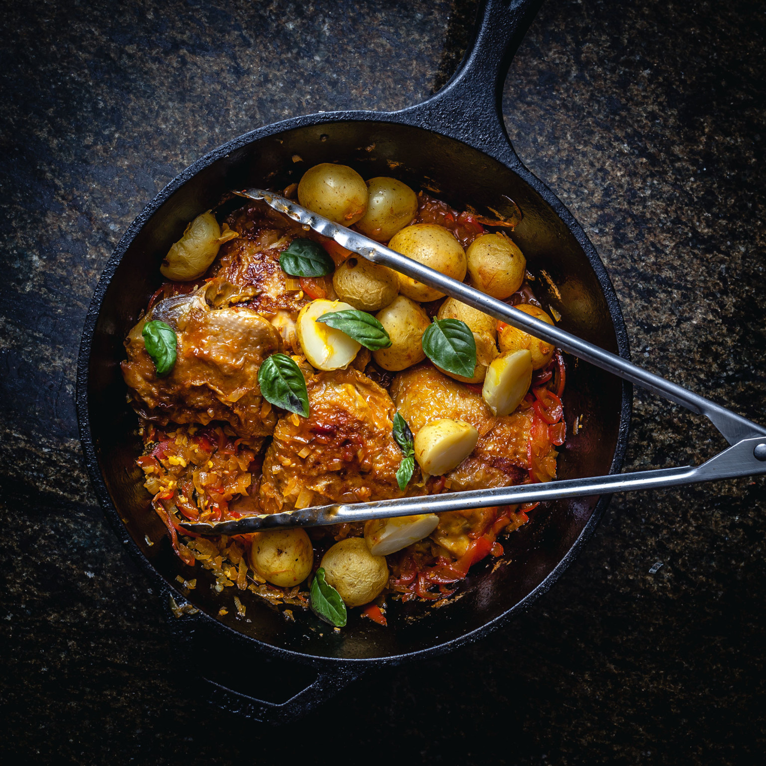 Quick And Easy Braised Chicken In Tomato Sauce With Saffron Potatoes Thatothercookingblog