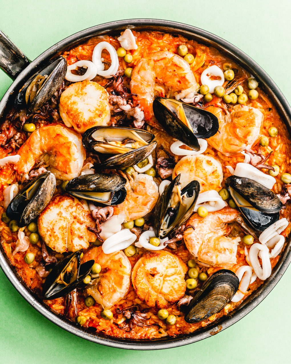 Seafood Paella Recipe With Chicken Stock